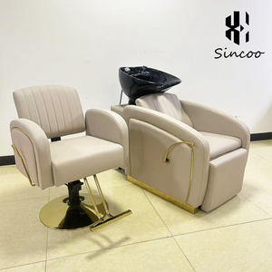 Sincoo Blue High Quality Shampoo Chair with Water Spray Device Adjustable Legs Customizable Color Shampoo <b>Bed</b> - Product Image 5