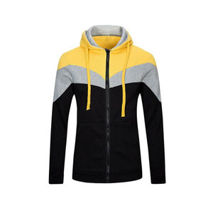 2020เสื้อสวมหัวฮิปฮอปมีฮู้ดผู้ชายผ้าฟลีซถักปะต่อแบบลำลองระบายอากาศปักไซส์ใหญ่เสื้อผ้าสตรีท - Product Image 1