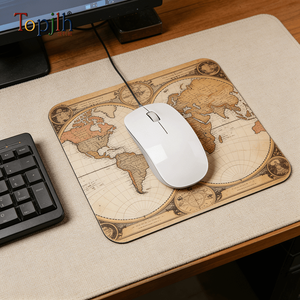 Topjlh Corporate Gift Sublimation Silicon Mouse Pad Customizable Durable for School Office Enthusiasts Employee Benefits Bulk