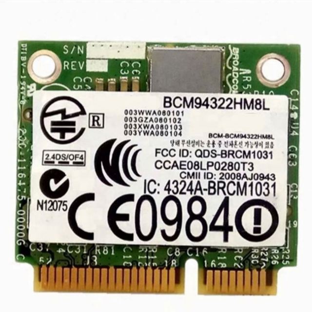 BCM4322 Wireless 802.11a/b/g/n Dual band Mini Pci-e Wifi WLAN card DW1530 for Dell E6420 E5510 Acer Asus Dell Toshiba