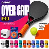 Bande adhésive antidérapante et absorbante pour raquettes de padel, tennis, badminton et pickleball en PU