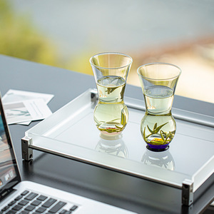 Taza de té de vidrio de borosilicato alto para té verde Longjing, uso personal, taza de recepción para oficina, diseño exquisito para el hogar - Product Image 3