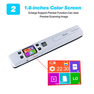 Escáner de Documentos/Imágenes Portátil IS02 Mini <span class=keywords><strong>Iscan</strong></span> A4, Formato JPG/PDF, Wifi, 1050DPI, Pantalla LCD a Color, para Negocios - Product Image 4