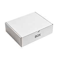 Boîtes d'expédition en carton ondulé pliables personnalisées avec logo imprimé, prix avantageux, pour marketing et envoi postal noir