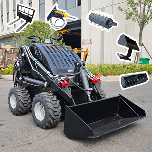 Miễn phí vận chuyển máy mini theo dõi Skid chỉ đạo Bộ nạp 200kg 300kg 600kg DIESEL Crawler Mini skidsteer Bộ nạp để bán - Product Image 5