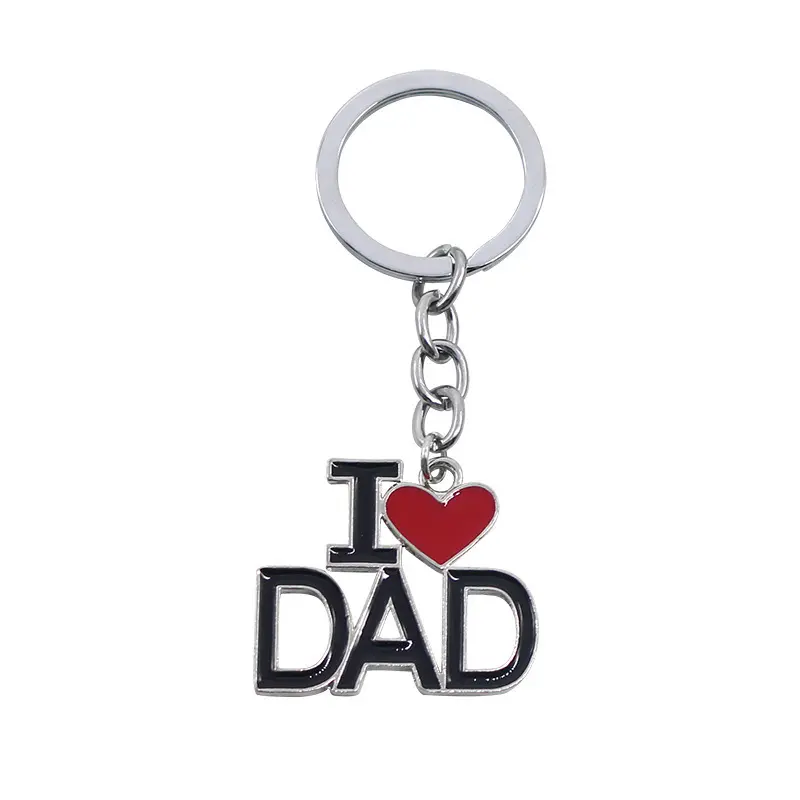 Gantungan Kunci Spot Logam Hadiah Hari Ayah Saya Cinta Ayah Menyediakan Kustomisasi Pribadi