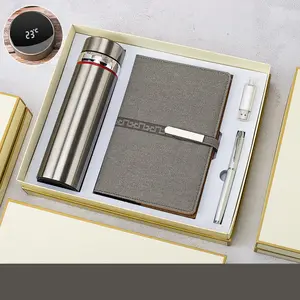 Neue Produktideen Werbe geschenks ets Werbe geschenke für Unternehmen Notebook Pen U Disk Thermal Mug 4er-Set