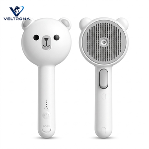 Cepillo Eléctrico a Vapor para Mascotas, para Gatos y Perros, con Pulverización Fina, IPX6, Lavable, Recargable por USB, Diseño <span class=keywords><strong>de</strong></span> Oso, Un Solo Clic - Product Image 1