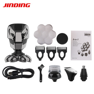 Afeitadoras eléctricas impermeables para hombres calvos, maquinilla de afeitar electrónica 5 en 1, de aseo para depilación Balder Kit, cortadora de barba - Product Image 5