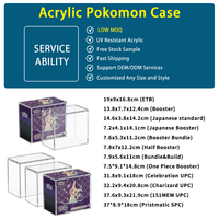 CAIYA – boîte de protection en acrylique, accessoires TCG personnalisés, produits en gros, ETB magnétique, présentoir en acrylique