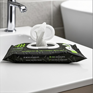 Lingettes jetables biodégradables bio <span class=keywords><strong>Momotaro</strong></span> 48 pièces, personnalisables pour les fesses, usage domestique - Product Image 2