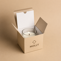 Boîte d'expédition personnalisée pour bougies et cire fondante avec insert en papier pour emballage de coffret cadeau de bougies