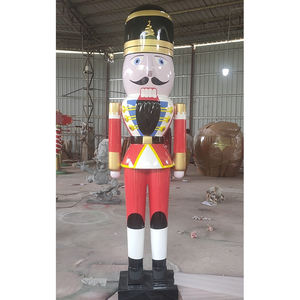 Sculpture <span class=keywords><strong>de</strong></span> roi <span class=keywords><strong>casse</strong></span>-noisettes en fibre <span class=keywords><strong>de</strong></span> verre pour extérieur, idéale pour la décoration <span class=keywords><strong>de</strong></span> Noël et d'événements, en résine, pour affichage festif en centre commercial - Product Image 3