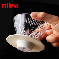 Tasses filtrantes en résine transparente à design traditionnel personnalisé NIBU - Origine Guangdong pour cadeaux d'affaires
