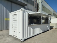 Maison préfabriquée modulaire en conteneur, maison extensible en conteneur, restaurant mobile en conteneur, bar et café avec cuisine complète en conteneur