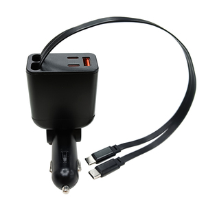 STW phone charger gan car 2026 usb car charger fast charging multi-functional 90w car universal charger with cigarette hub - Product Image 1