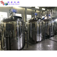 Cuve de mélange à double enveloppe avec surface de polissage sanitaire conforme aux normes GMP pour le processus de mélange de liquides biologiques