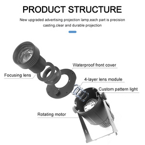 Đường Phố Ánh Sáng Nhà Quảng Cáo Tv Werbung 3d Animated Wedding Logo Rotory Gobo Hình Ảnh Chiếu Quảng Cáo Di Chuyển Lights Với - Product Image 5