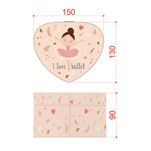 La Doyee Jewelry Ballerina Heart Music Box chansons d'amour - Product Image 2