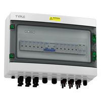 Boîtier de Combinaison Solaire TYPLE TPX7-P 6 Entrées/1 Sortie DC500V IP65 avec Disjoncteur DC, Parafoudre et Fusible pour Systèmes d'Énergie Solaire