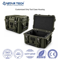 Caja de Plástico Resistente para Equipos, Color Verde Oscuro, Diseño de Molde Personalizado, Moldeo por Inyección, Directo de Fábrica OEM