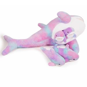 ODM/OEM Jouet requin long violet super doux en <span class=keywords><strong>peluche</strong></span> personnalisable design parent-enfant rembourrage en coton PP soulagement du stress - Product Image 3