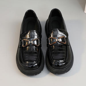 Nouvelles chaussures mocassins pour femmes Lefu K1803, été automne 2023, couleur unie, semelle épaisse, style étudiant coréen, imperméables, antidérapantes - Product Image 1