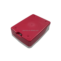 Boîtier officiel Raspberry Pi 4B de haute qualité, boîtier en ABS blanc rouge en deux parties pour Raspberry Pi 4