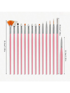 Wholesale 31pcs Professional Nail Art Set High End Kolinsky Acrylic Nylon Silicone Liner Shape <b>Metal</b> <b>Tool</b> Set Color <b>Box</b> Beauty - Product Image 5