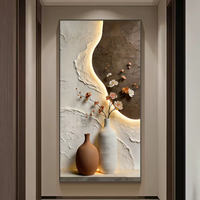 Peinture décorative de luxe haut de gamme, design abstrait géométrique tridimensionnel, style minimaliste moderne