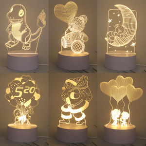 Lámpara de Noche Acrílica con Foto Personalizada, Decoración Navideña LED 3D, 7 Colores, Lámpara de Mesa, Decoración para Fiestas, Regalo - Product Image 2