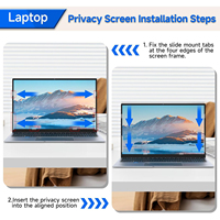 4 directions 360° ° Filtre de confidentialité pour écran d'ordinateur portable de 24 pouces 16:10, compatible avec HP, Dell, Lenovo, Asus, Samsung, Acer, Thinkpad