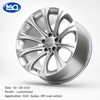 Jantes forgées sur mesure 19 20 21 pouces à rayons maillons argent brillant pour tuning de voitures de sport, directement de l'usine, certifiées JWL VIA