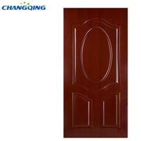 Porte de chambre en bois moulé HDF mélaminé moderne et économique pour la décoration intérieure d'appartements avec surface finie