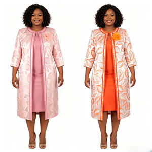 Nouveautés 2026 : Ensembles deux pièces grande taille pour femmes, tenues de cérémonie pour femmes turques, africaines et noires - Product Image 1