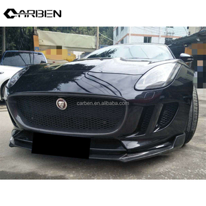 Divisor de Parachoques Delantero de Fibra de Carbono Estilo C, Kit de Mejora para <span class=keywords><strong>Jaguar</strong></span> F-Type 2013-2019 - Product Image 6