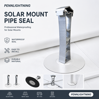 Joint d'étanchéité pour paratonnerre en TPO/PVC thermosoudable pour toiture monocouche