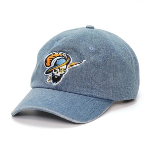 Casquette de baseball non structurée en denim et coton à 6 panneaux, broderie personnalisée, casquette de papa, logo personnalisé - Product Image 2