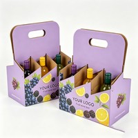 Fabricant de boîtes d'emballage automatiques à fond plat pour 6 bouteilles de 330 ml, boîtes recyclables en papier kraft ondulé de 250 ml