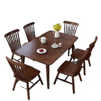 Table à Manger Moderne avec Piètement en Bois, 6 à 8 Places, Nouveau Design, pour Salon, Hôtel et Maison – Disponible en Gros