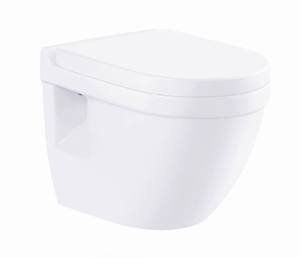 Inodoro de Dos Piezas de Estilo Europeo Moderno, Inodoro de Cerámica Suspendido en la Pared con Descarga por Sifón y Cisterna Empotrada - Product Image 2