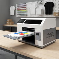 Impresora DTG de Cama Plana A3 de Fábrica Reeleyin, Impresión Directa en Camisetas, Impresoras Digitales para Prendas de Algodón para Pequeñas Empresas