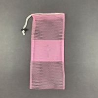 بوليستر أسود مخصص للسفر والتخزين مع Carabiner والشعار محمول وقابل للغسل