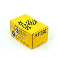 Boîte d'expédition en carton ondulé personnalisée, imprimée avec un dessin animé jaune, boîte d'emballage en papier pliable pour pédale de guitare et électronique