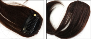 Extensions de cheveux synthétiques 3D Air Bangs à clipser, fabriquées en Corée, postiche synthétique transparent effet frange - Product Image 2
