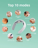 Masseur cervical Meilan avec télécommande sans fil Bluetooth, chauffage, vibrations EMS et massage par impulsions - Appareil de soutien du cou