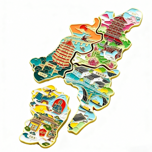 Nouvelle Idée Métal Architecture Urbaine Aimants De Réfrigérateur Souvenir Touristique Personnalisé Puzzle 3D <span class=keywords><strong>Comme</strong></span> Aimant De Réfrigérateur - Product Image 2