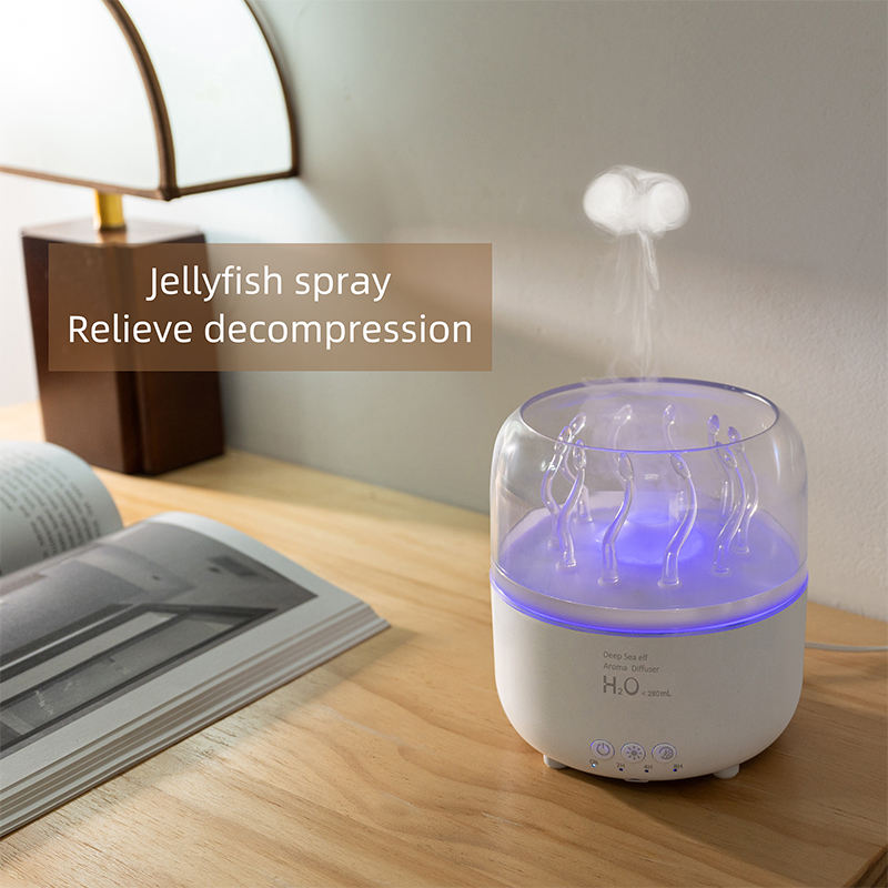 ORANGLES Jellyfish Rotating Spray Humidifier | Ultrasonic Essential Oil Diffuser with Night Light | Home Aromatherapy – orangles Qatar - high resolution display - exposing craftsmanship - Image 2 of 6 | built for everyone | Jellyfish Rotating Spray Humidifier | Ultrasonic Essential Oil Diffuser with Night Light | Home Aromatherapy – orangles Qatar for sale Georgia | Free Shipping ORANGLES