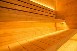 Sauna de Vapor de Madera Refinada, 2520 mm, para Uso en Exteriores, para Hoteles y Centros de Bienestar - Product Image 5