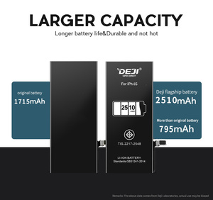 <span class=keywords><strong>Batterie</strong></span> au lithium DEJI Gb T18287 2013 pour <span class=keywords><strong>iPhone</strong></span> <span class=keywords><strong>6</strong></span> 6G, super capacité 2510mAh - Product Image 1